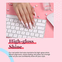 Beetles Gel Polish, 15ml Barely Pink Color Gel Polish Soak Off LED Nail Lamp Gel Polish Nail Art DIY Home Manicure Salon Gel 0.5OZ
