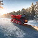 BRIO World 33592 Mighty Red Action Locomotora | Tren de Juguete a Pilas con Efectos de luz y Sonido para niños a Partir de 3 años