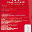 Holiday Time - Mini luces transparentes (100 unidades), color blanco
