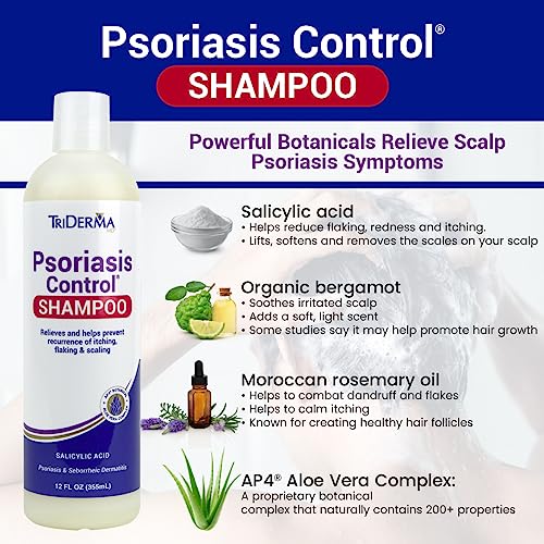 TriDerma Psoriasis Control Champú (12 fl oz)
