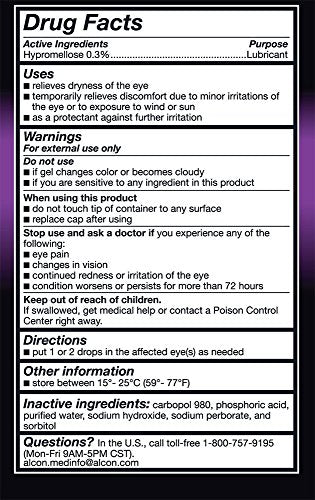 GenTeal - Gel lubricante para ojos, severo, paquete doble - (2 tubos de 10 gramos cada uno) - El embalaje puede variar