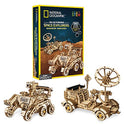 NATIONAL GEOGRAPHIC Solar Space Explorers - DIY Moon Buggy and Mars Rover Model Kit, Each Powered by a Solar Panel, Great STEM Toy for Girls and Boys Interested in Outer Space and Engineering
