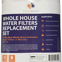 aquaboon 2pp-10b, 1micron Big toda la casa filtro de sedimentos de agua, 10-Inch, azul, paquete de 2