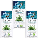Aloe Cadabra Lubricante personal orgánico e hidratante vaginal natural con 95% de aloe vera, aloe natural, 2.5 onzas (paquete de 3)