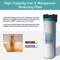 iSpring FM25B Filtro de Agua de Repuesto de Alta Capacidad para Hierro y Manganeso, Reductor, Tamaño 11.43 cm x 50.8 cm