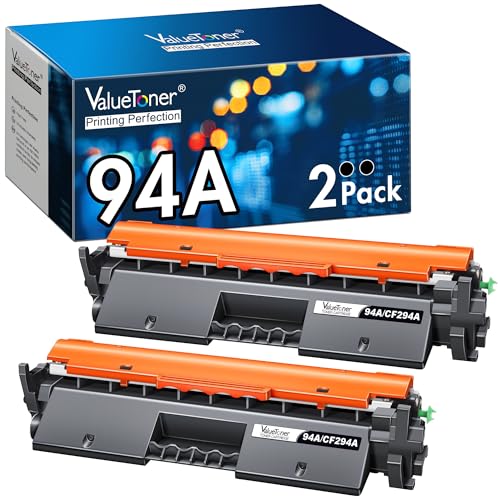 Valuetoner - Cartucho de tóner Compatible con HP 94A Cartucho de tóner Negro CF294A para Usar con Laserjet Pro MFP M148dw, M148fdw, M118dw, M149fdw, Laserjet M148, M118, M149 (Negro, Paquete de 2)