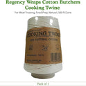 Regency Natural Cooking Twine 1/2 Cone 100% Cotton