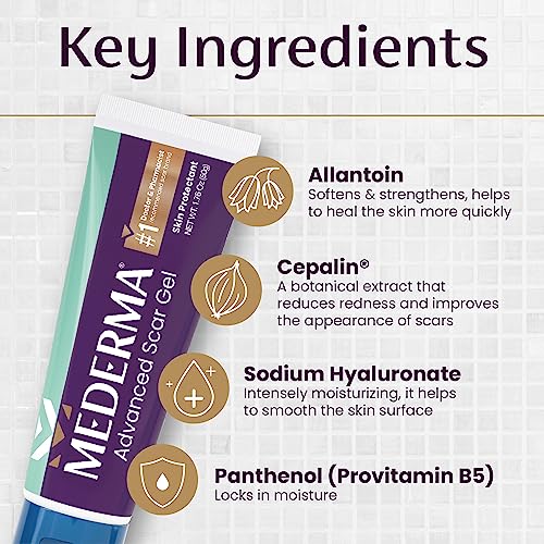 Mederma Advanced Scar Gel - Advanced Scar Treatment for Old and New Scars - #1 Doctor & Pharmacist Recommended Brand - 0.70oz (20g)