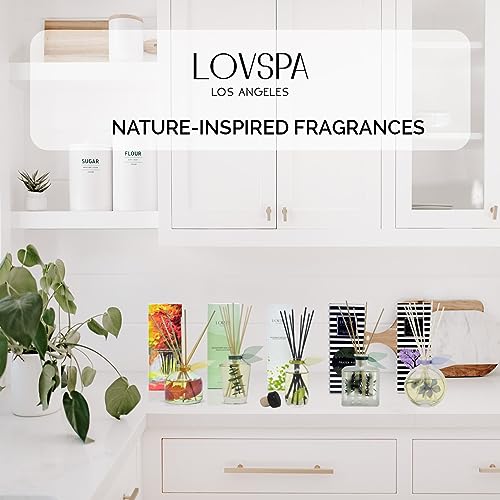 New EUCALYPTUS Scented Reed Diffuser Set REVIVE by LOVSPA Fragrances Fresh Eucalyptus, Sage, Citrus, Bamboo & Mint Great Gift for Mom, Dad, Grandma, Godmother or Aunt