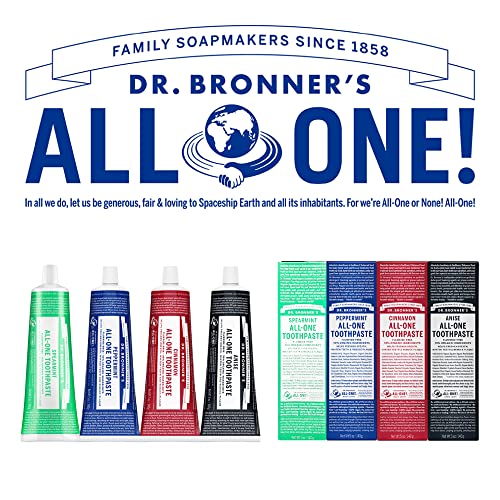 Dr. Bronner’s - All-One Toothpaste, Spearmint (5 oz, 3-Pack)