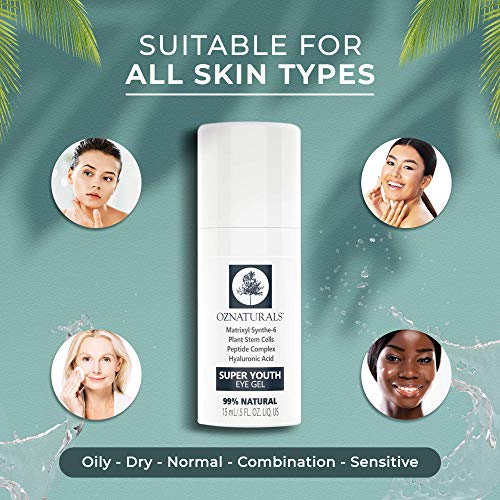 OZNaturals Super Youth Eye Gel â€" Anti Wrinkle, Anti Aging Eye Cream For Dark Circles, Puffiness, Wrinkles. The Most Effective Natural Skin Care Available. 98% Natural. .5 fl. Oz.