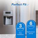 ICEPURE MSWF - Filtro de agua para frigorífico compatible con GE MSWF, 101820A, 101821B, RWF1500A, 3 unidades
