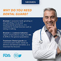 Neomen Protector bucal – Protector bucal profesional para apretar dientes por la noche – Protector nocturno mejorado para moler dientes, detiene el bruxismo, Tmj y elimina el apriete de dientes (8 unidades, 2 tamaños)