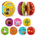 Growsland Baby Bath Toys 3 Pack Bath Books with Bath Squirt Toys Soft Waterproof Books Baby Learning and Sound Bath Time Toys for Toddlers Infants Children Boys and Girls