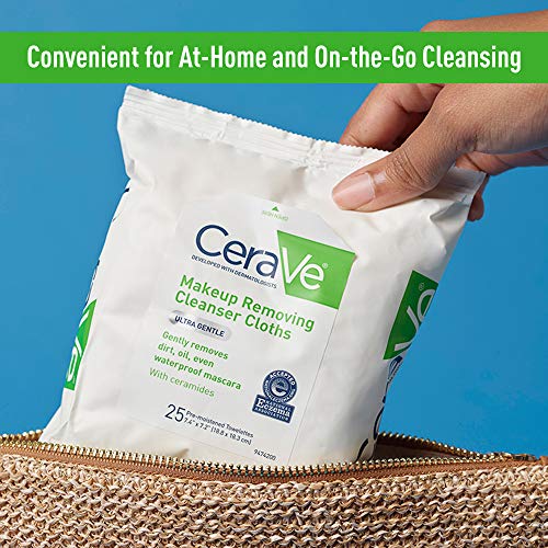 CeraVe Toallitas desmaquillantes para rostro y ojos