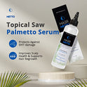 HAIRMETTO Saw Palmetto Stinging Nettle SERUM for Hair Growth, Hair Regrowth, Alopecia, Hair Loss, Baldness Treatment, DHT Blocker, Androgen Blocker, Hair Follicle Stimulator Oil for Hair Regeneration