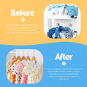 CozyMood - Perchas de madera para niños, (paquete de 20) perchas de madera para bebé, gancho giratorio de 360° antideslizante para abrigos, trajes, pantalones y chaquetas, color rosa natural
