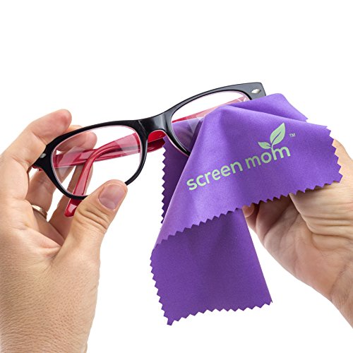 Screen Cleaner Kit - Best for Laptop, iPad, Eyeglass, LED, LCD, TV - Includes 2-2oz Spray Bottles and 3 Premium Purple Microfiber Cloths - Great for Travel, Smartphone, Touchscreen, Kindle, Sunglass