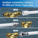 Waterdrop Filtro de agua de sedimentos reutilizable, sistema de prefiltración para toda la casa