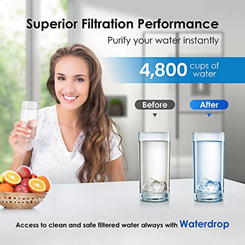 Waterdrop de repuesto para Samsung DA29 - 00003 G Aqua-Pure Plus Filtro, Blanco, 2