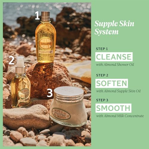 L'Occitane - Aceite de ducha de almendra para limpieza y suavizante