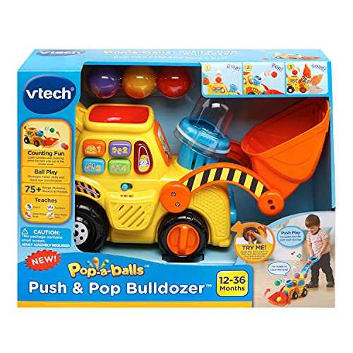 VTech Pop-a-Balls Push & Pop Bulldozer