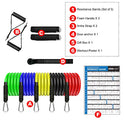 COOWOO 2020 - Juego de bandas de resistencia, bandas de ejercicio, correas de tobillo para piernas, gimnasio perfecto para brazos, piernas y entrenamiento de cuerpo completo, bolsa de transporte incluida