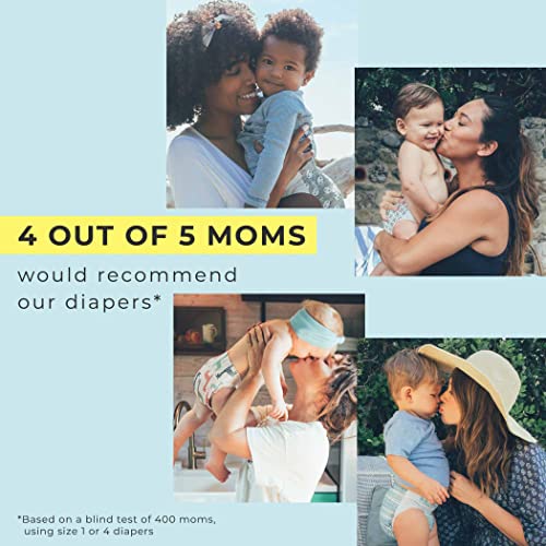The Honest Company Clean Conscious Diapers | Plant-Based, Sustainable | Classic Stripes + Feeling Nauti | Super Club Box