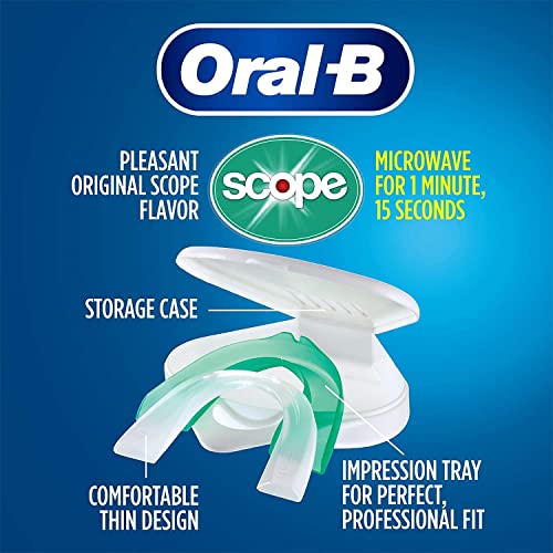 Oral-B Protector dental nocturno, menos de 3 minutos para una protección personalizada de molienda de dientes con alcance de sabor a menta, fabricado en una instalación auditada por la FDA en Estados Unidos