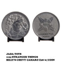 Jada Toys Billy's Chevrolet Camaro Z28 Azul Oscuro con Coins Stranger Things (2016) TV Series 1/24 Diecast Model Car por Jada 31110