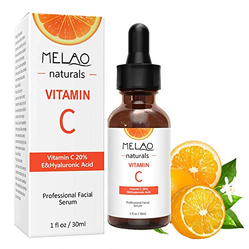 Suero natural de ácido hialurónico de vitamina C para cuidado facial hidratante+antiarrugas+antienvejecimiento+disminuir las líneas finas del cuello (30 ml)
