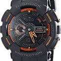 Casio GA-110TS-1A4 G-Shock Reloj Analógico-Digital con Correa de Resina para Hombre, Color Gris/Anaranjado, Tala Única
