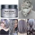 Cera temporal de color de cabello 4.5 oz instantánea peinado crema pomadas pelo peinado cera para fiesta cosplay fácil limpieza