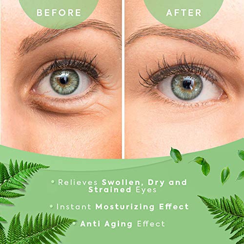 Parches de gel para ojos de té verde, parches de gel para ojos de té verde, máscaras para ojeras y hinchazón, máscara de colágeno para ojos debajo de los ojos, máscara de gel para ojos hinchados, ojeras, tratamiento de ojos para mujeres