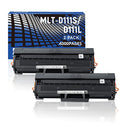 ZEOB Cartucho de tóner compatible con chip para Samsung MLT-D111S MLT-D111L, rendimiento de hasta 2 K para usar con impresora láser Samsung Xpress SL-M2020W M2020W SL-M2070FW M2070FW SL-M2070W M2070W (2 paquetes negros)