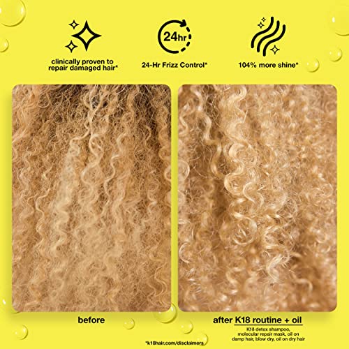 k18 molecular repair hair oil - weightless oil strengthens
