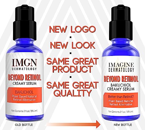 Bakuchiol Serum Anti Aging, Anti Wrinkle Retinol Cream Alternative with Hyaluronic Acid - Unmatched G3L Delivery System - 2 fl oz/59.4 ml (2 fl oz)