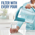 Brita 10 Cup Stream Filtro como usted Vierta Agua Jarra con 1 filtro, rápidos, sin BPA, carbono Gray