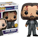 Funko Pop! Películas: John Wick Capítulo 2 - Figura de vinilo Bloody Limited Chase Variant (incluido con funda protectora Pop Box)