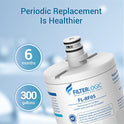 FilterLogic LT500P Reemplazo para LG LT500P, 5231JA2002 A, adq72910907, ADQ72910901, Kenmore y 9890, 46 – 9890, 469890 Filtro de Agua para Nevera