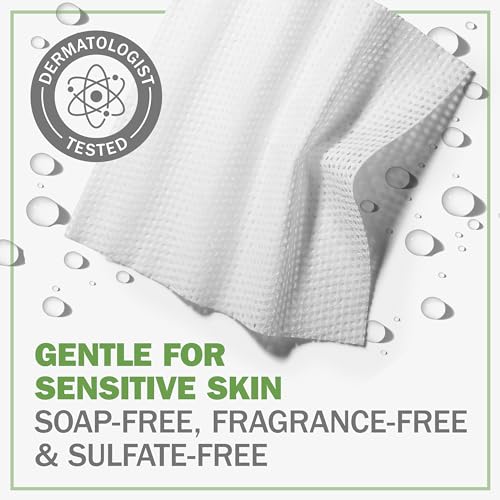 Olay 4-in-1 Fragrance & Soap Free Daily Facial Cloths for Sensitive Skin 33 Count, Packaging May Vary