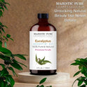 Majestic Pure Aceite esencial de eucalipto, puro y natural con grado terapéutico, aceite de eucalipto de calidad prémium