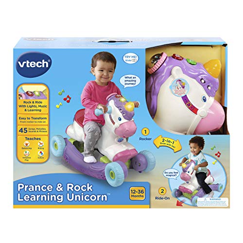 VTech Prance and Rock Learning Unicornio, Multicolor, 12 a 36 Meses