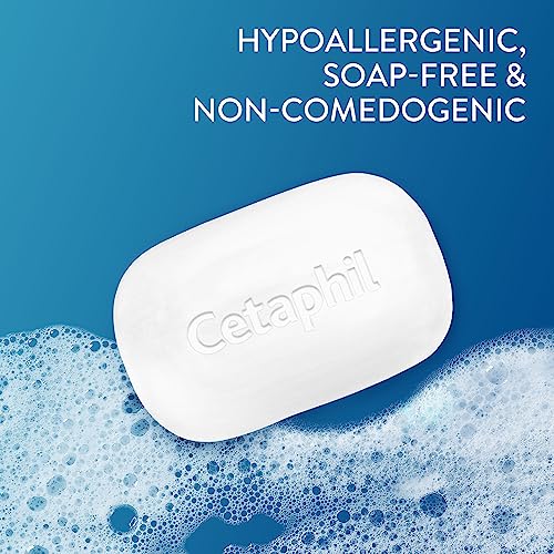 Cetaphil Gentle Cleansing Bar, Hypoallergenic, 4.5 Ounce (Pack of 6)