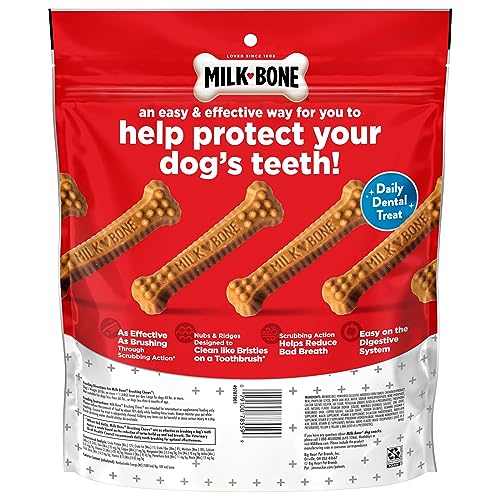 Milk-Bone Golosinas dentales originales para perros, reducen la acumulación de sarro, mantienen las encías saludables