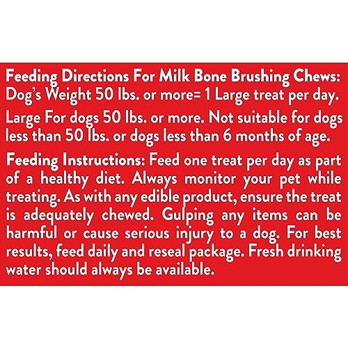 Milk-Bone Golosinas dentales originales para perros, reducen la acumulación de sarro, mantienen las encías saludables