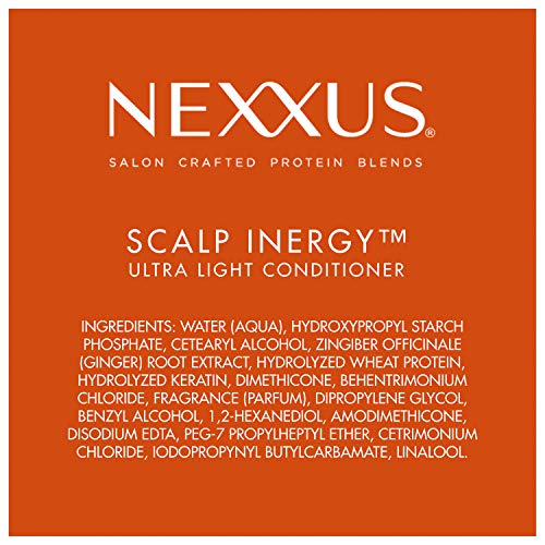 Nexxus Scalp Inergy - Acondicionador ultraligero para volumen, acondicionador clarificante ligero 8.5 onzas