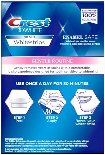 Crest 3D White Gentle Routine Dental Whitening Kit with 14 Treatments