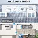 REOLINK Cámaras de seguridad para exteriores, sistema de cámara de seguridad para el hogar para vigilancia PoE IP de 5 MP, detección inteligente de seres humanos/vehículos, funciona con casa inteligente, lapso de tiempo, tarjeta SD de hasta 256 GB, RLC-51