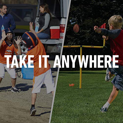 Franklin Sports - Juego de portería de fútbol Juvenil para niños con Mini fútbol, Divertido portería de fútbol para Todas Las Edades, fácil Montaje, Altura Ajustable, Base ponderada
